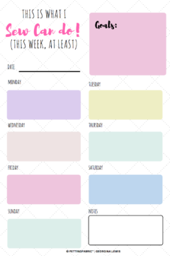 Sew-Can-Do Planner Sheet