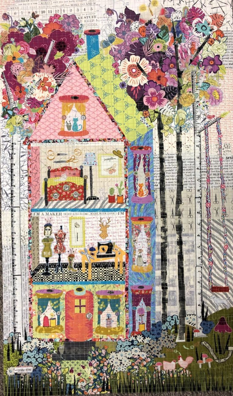 The Quilt Studio Collage Pattern By Laura Heine Petting Fabric