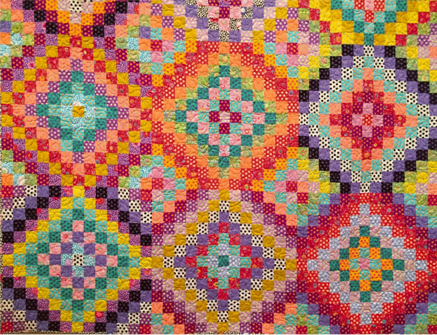 2023 Bright Squares Quilt Kit Heritage Quilts Re colored Petting Fabric