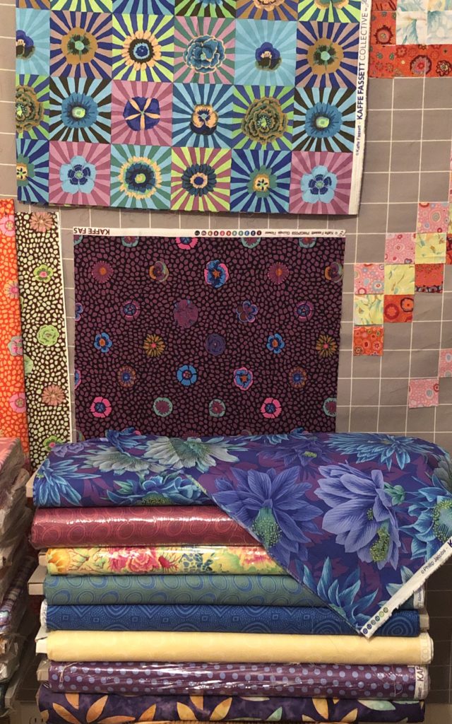 Blue Sunburst Ice Cream Quilt Kit Kaffe Fassett Fabric Custom - Petting ...