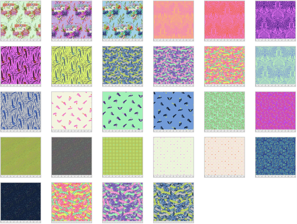 HomeMade 1 YARD BUNDLE by TULA PINK Petting Fabric