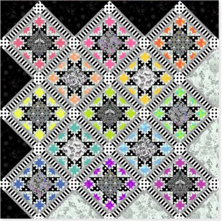 Linework Opening Night Quilt Kit by Tula Pink Petting Fabric