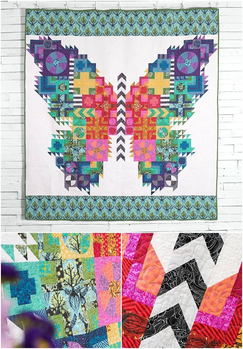 Tula Pink Butterfly Quilt - Sew Sweetness