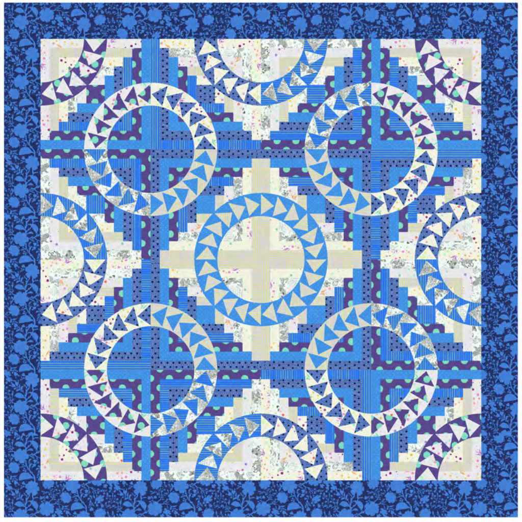 The Beach House Quilt Kit - Lakeview Colorway - Petting Fabric