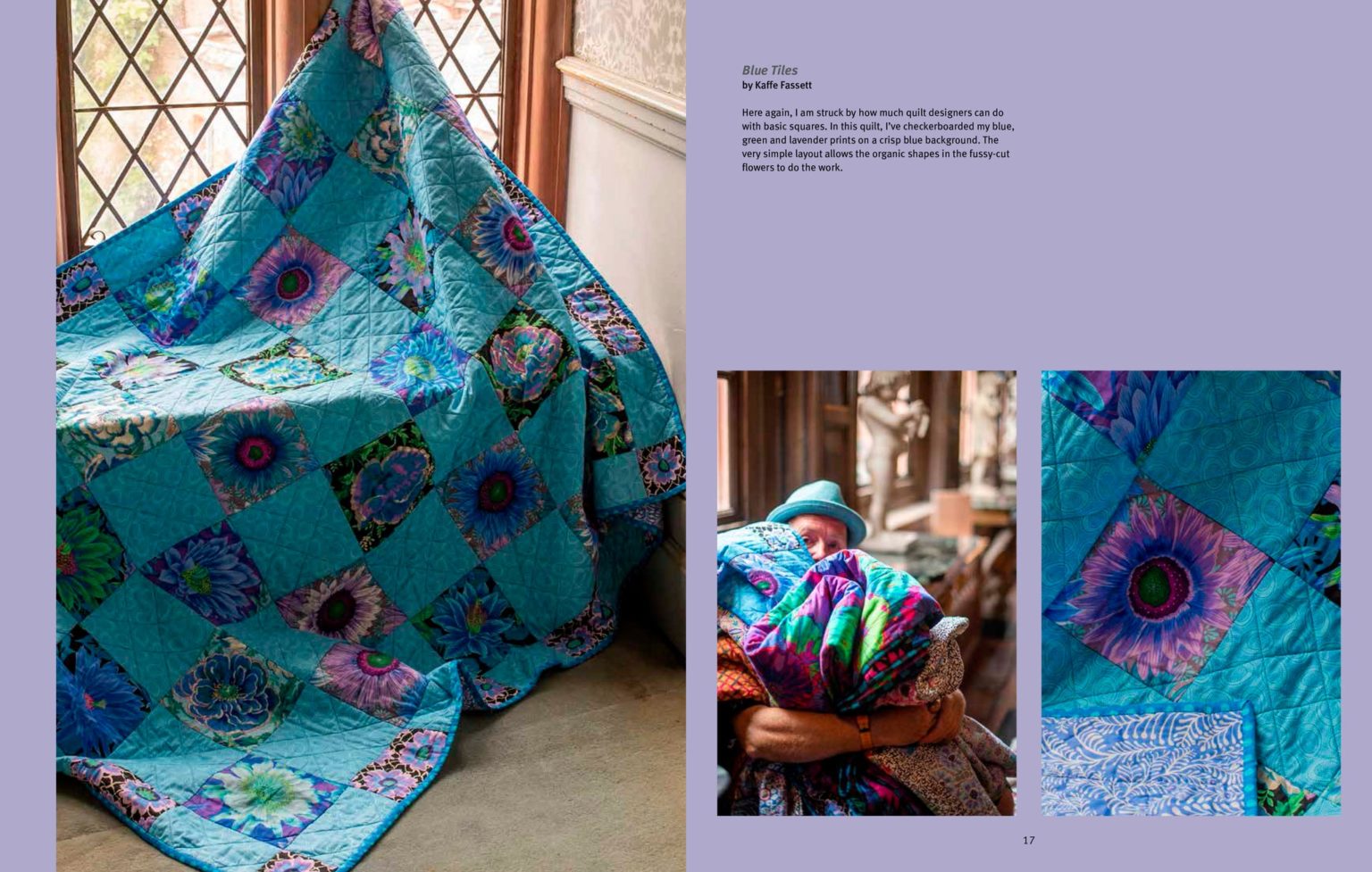 Kaffe Fassett's Quilts in Wales Book Petting Fabric