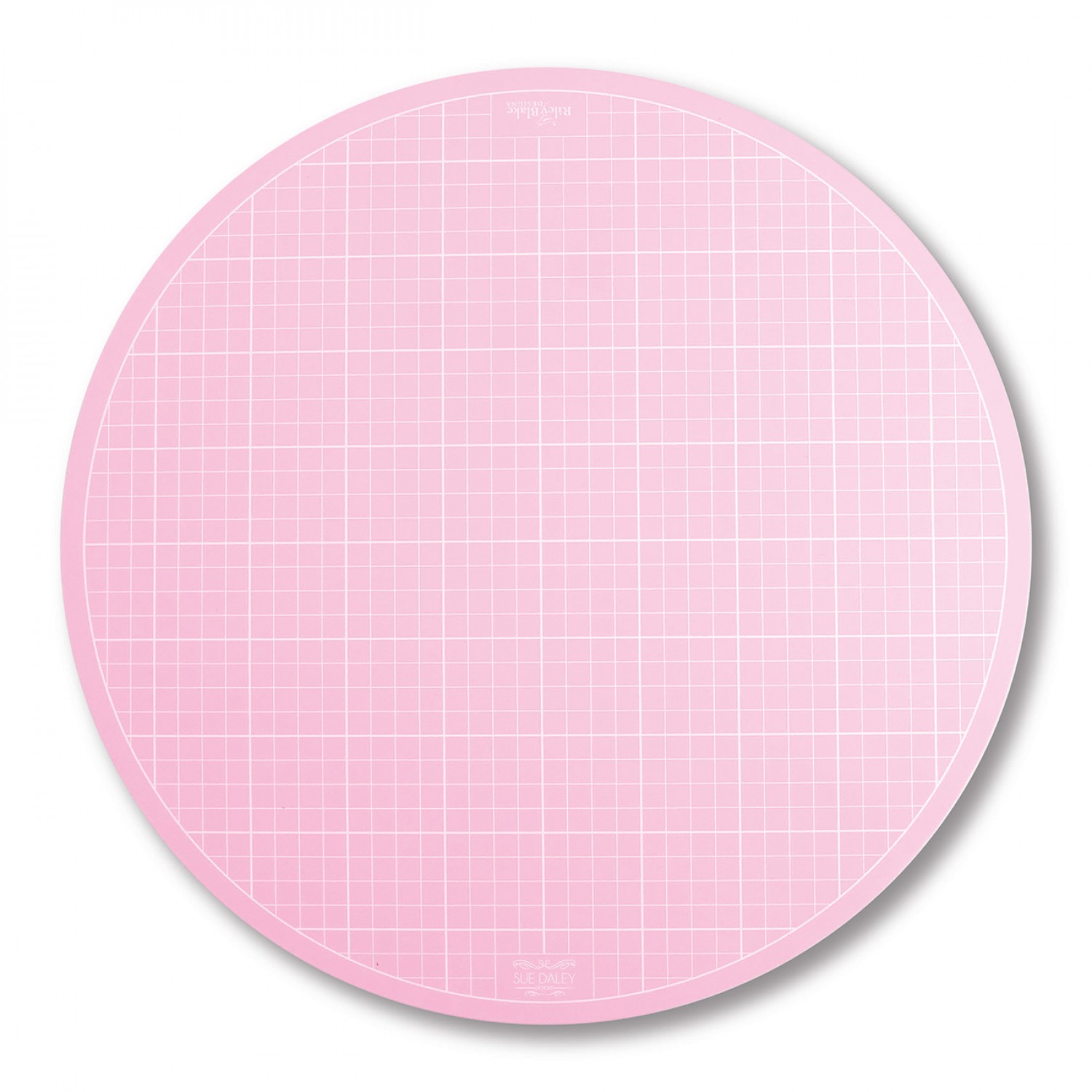 Sue Daley Round Rotating Cutting Mat 10in Pink - Petting Fabric
