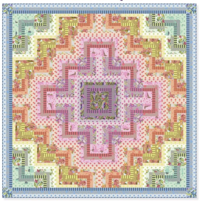 Stained Glass Quilt Kit By Tula Pink Petting Fabric