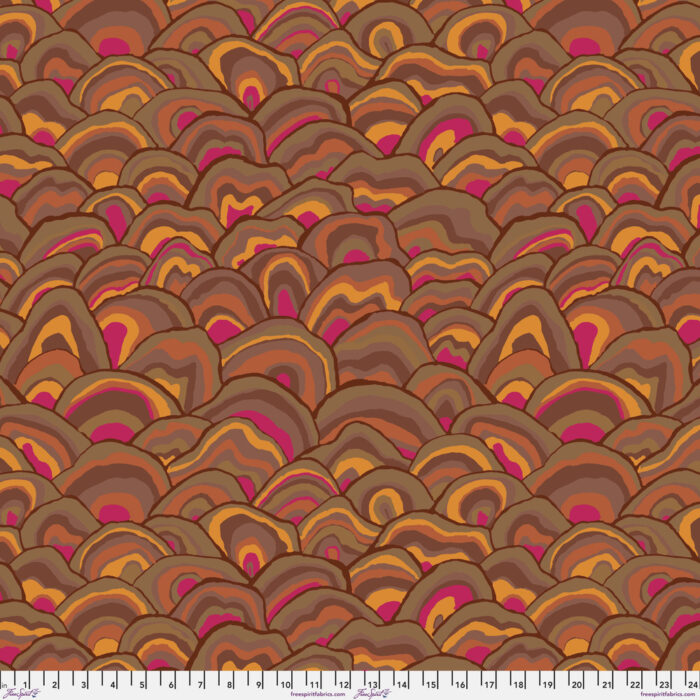Wobble Brown - August 2024 by Kaffe Fassett Collective - Petting Fabric