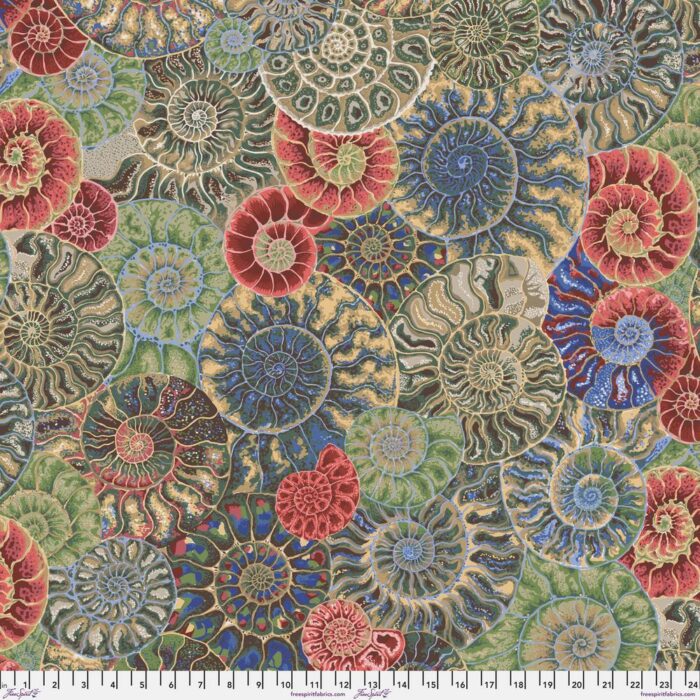 Ammonites Neutral - August 2024 by Kaffe Fassett Collective - Petting ...