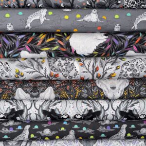 Graywork Half Yard Bundle by Tula Pink (8 pcs)