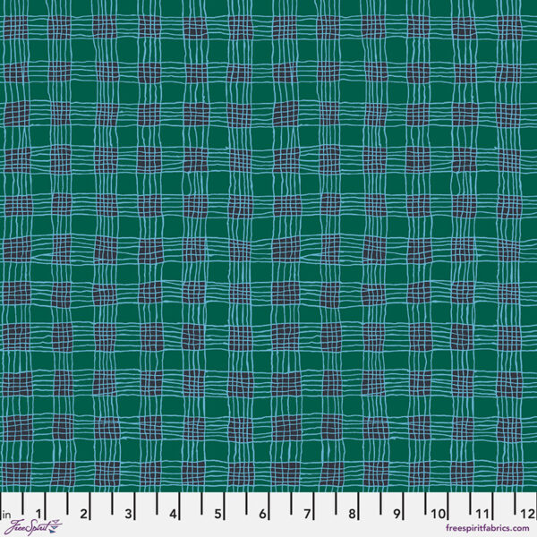 Gingham Aqua - February 2025 by Kaffe Fassett Collective