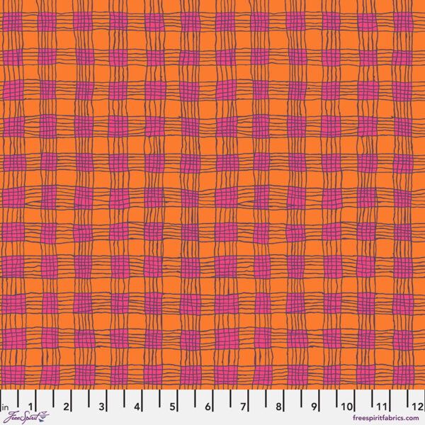 Gingham Coral - February 2025 by Kaffe Fassett Collective