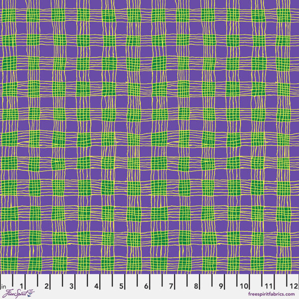 Gingham Purple - February 2025 by Kaffe Fassett Collective