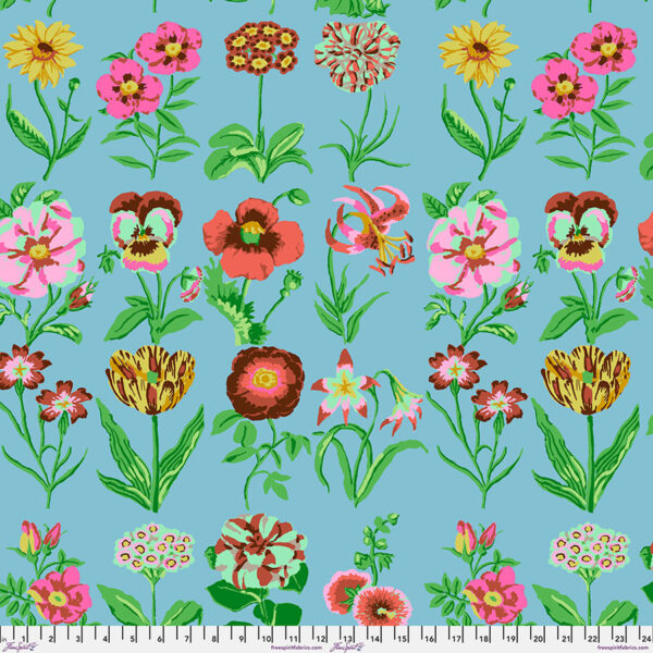 Flower Studies Blue - February 2025 by Kaffe Fassett Collective