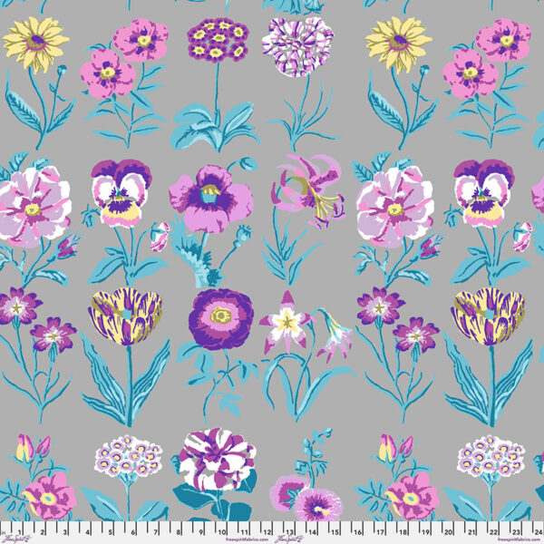 Flower Studies Grey - February 2025 by Kaffe Fassett Collective