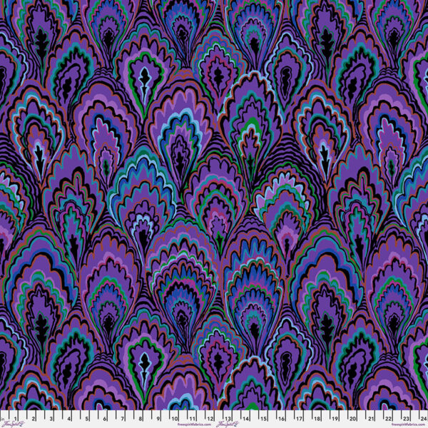 Marble Scallops Purple - February 2025 by Kaffe Fassett Collective