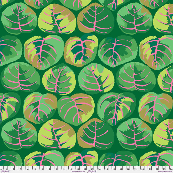 Palm Leaves Green - February 2025 by Kaffe Fassett Collective