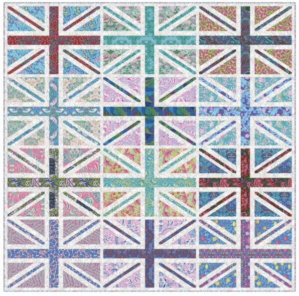 Regent Street Union Jacks Quilt Super Sized