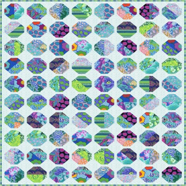 Balls in the Air Cool Quilt Kit - Kaffe August 2025