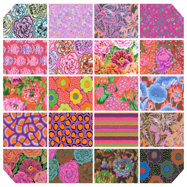 Kaffe Fassett Collective August 2025 - Fat Quarter Bundle Hot (20 pcs)