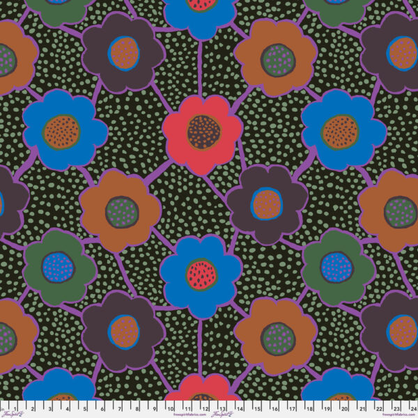 Floral Connections Dark - Kaffe Fassett Collective August 2025