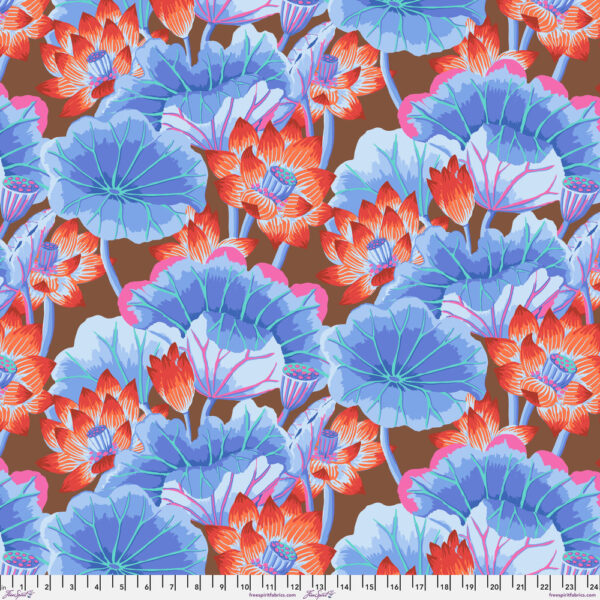 Lake Blossoms Brown - Kaffe Fassett Collective August 2025