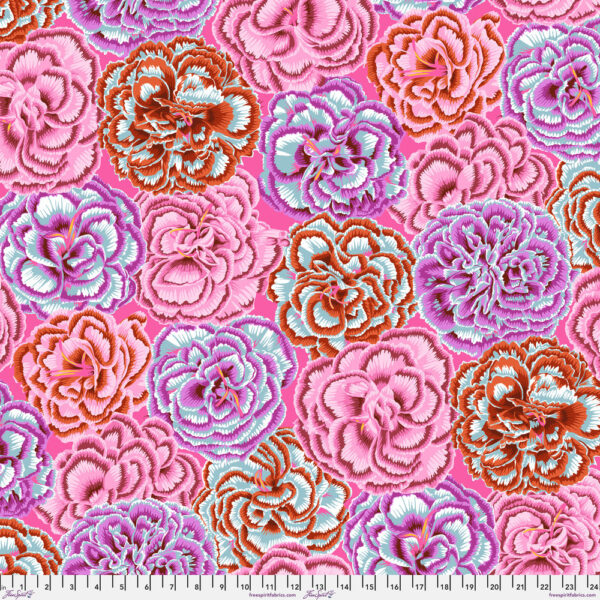 Picotee Carnations Pink - Kaffe Fassett Collective August 2025