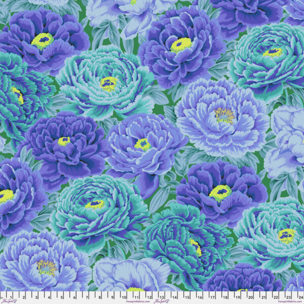 Tibetan Peony Blue - Kaffe Fassett Collective August 2025