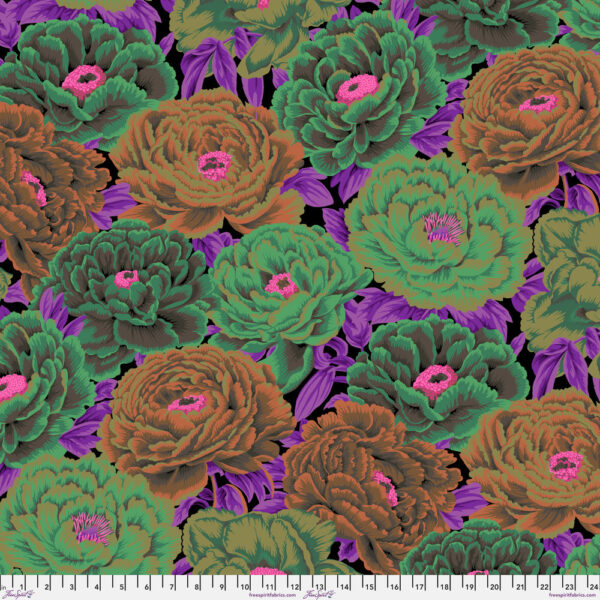 Tibetan Peony Dark - Kaffe Fassett Collective August 2025