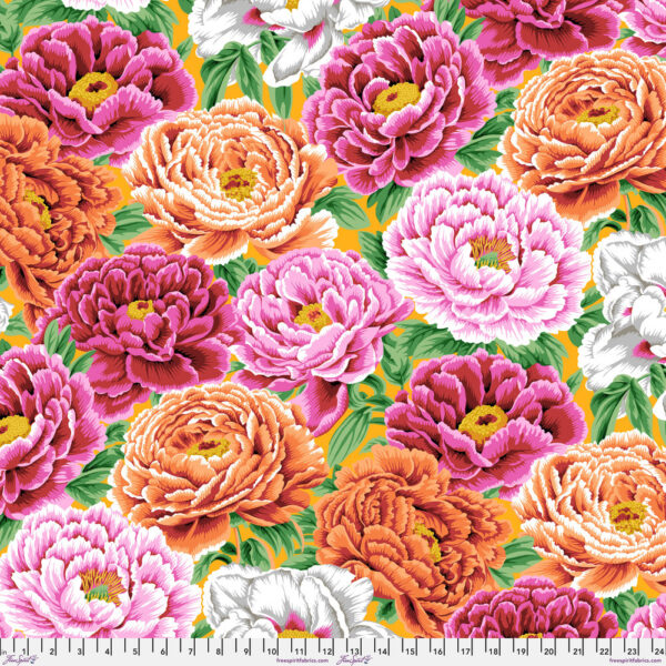 Tibetan Peony Warm - Kaffe Fassett Collective August 2025