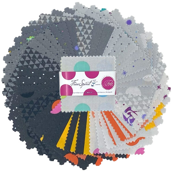 Graywork by Tula Pink - 2.5" Mini Charm Pack (42 Pieces)