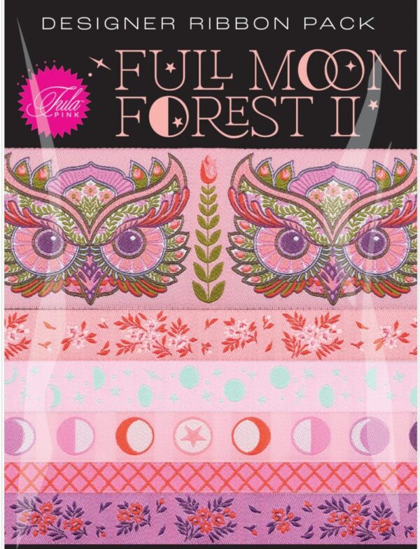 Tula Pink Full Moon Forest II Designer Ribbon Pack - Honey