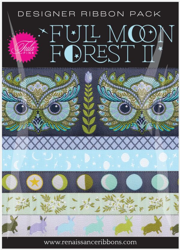 Tula Pink Full Moon Forest II Designer Ribbon Pack - Starlight