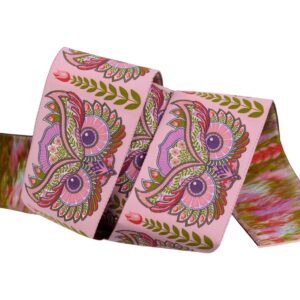 Tula Pink Hootie Patootie in Honey  2" Ribbon