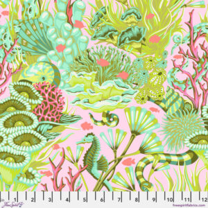 Reef What You Sew in Coralline - Floral Reef by Tula Pink