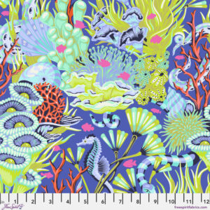 Reef What You Sew in Marine - Floral Reef by Tula Pink