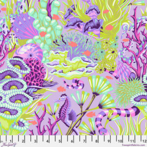 Reef What You Sew in Ultraviolet - Floral Reef by Tula Pink