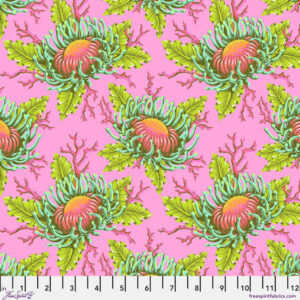 Friends & Anemones in Coralline - Floral Reef by Tula Pink