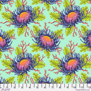 Friends & Anemones in Seafoam - Floral Reef by Tula Pink
