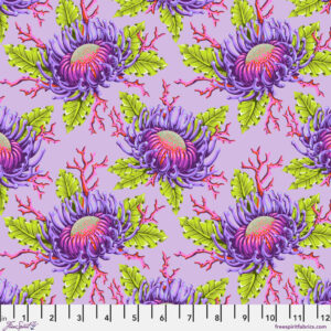 Friends & Anemones in Ultraviolet - Floral Reef by Tula Pink