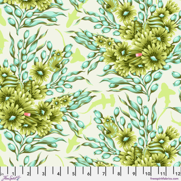 Shadow Sharks in Seagrass - Floral Reef by Tula Pink