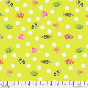 School Crossing in Seagrass - Floral Reef by Tula Pink