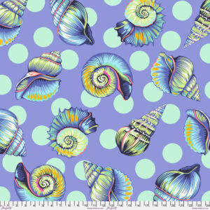 Big Shelly in Marine - 108" Wideback Fabric - Floral Reef by Tula Pink