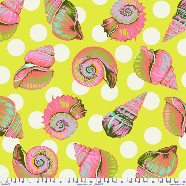 Big Shelly in Seagrass  - 108" Wideback Fabric - Floral Reef by Tula Pink