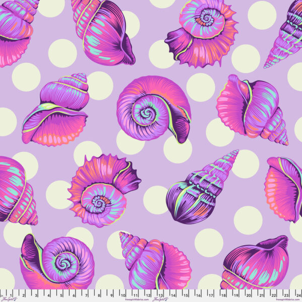 Big Shelly in Ultraviolet - 108" Wideback Fabric - Floral Reef by Tula Pink