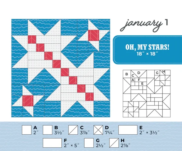 Quilters Block-a-Day Calendar - Image 4