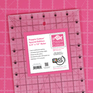 QS Poppie Cotton Special Edition Ruler 6.5×12