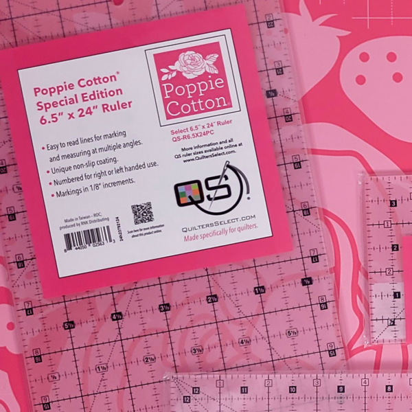 QS Poppie Cotton Special Edition Ruler 6.5×24