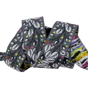 Birthmark in Shadow  1-1/2" Graywork Ribbon by Tula Pink