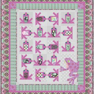 You Must Be Croaking Quilt Kit - Prince Charming Deja Vu by Tula Pink